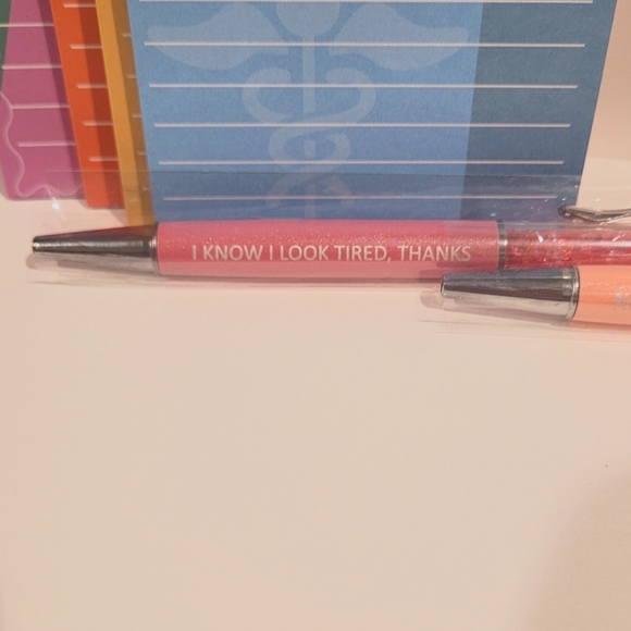 🖤 Inspirational Nurse Sticky Note Pads & Pens NWT - Picture 5 of 11